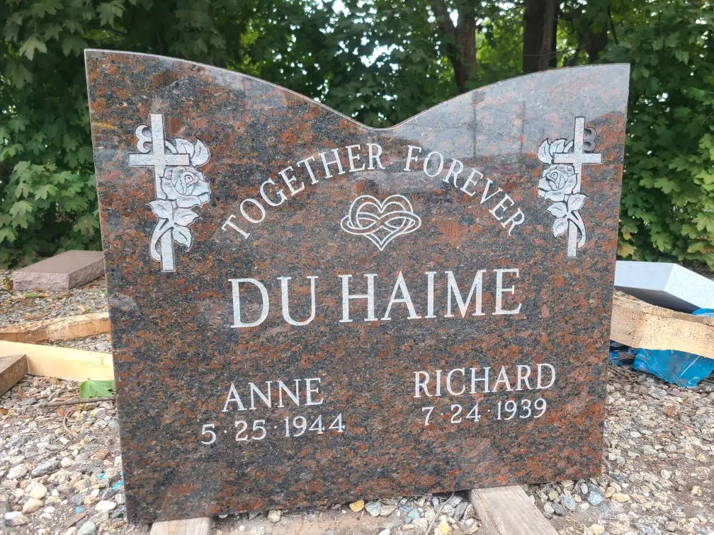 Granite Angel-Themed Headstone hand-carved by Angel Memorials in NJ — image 2