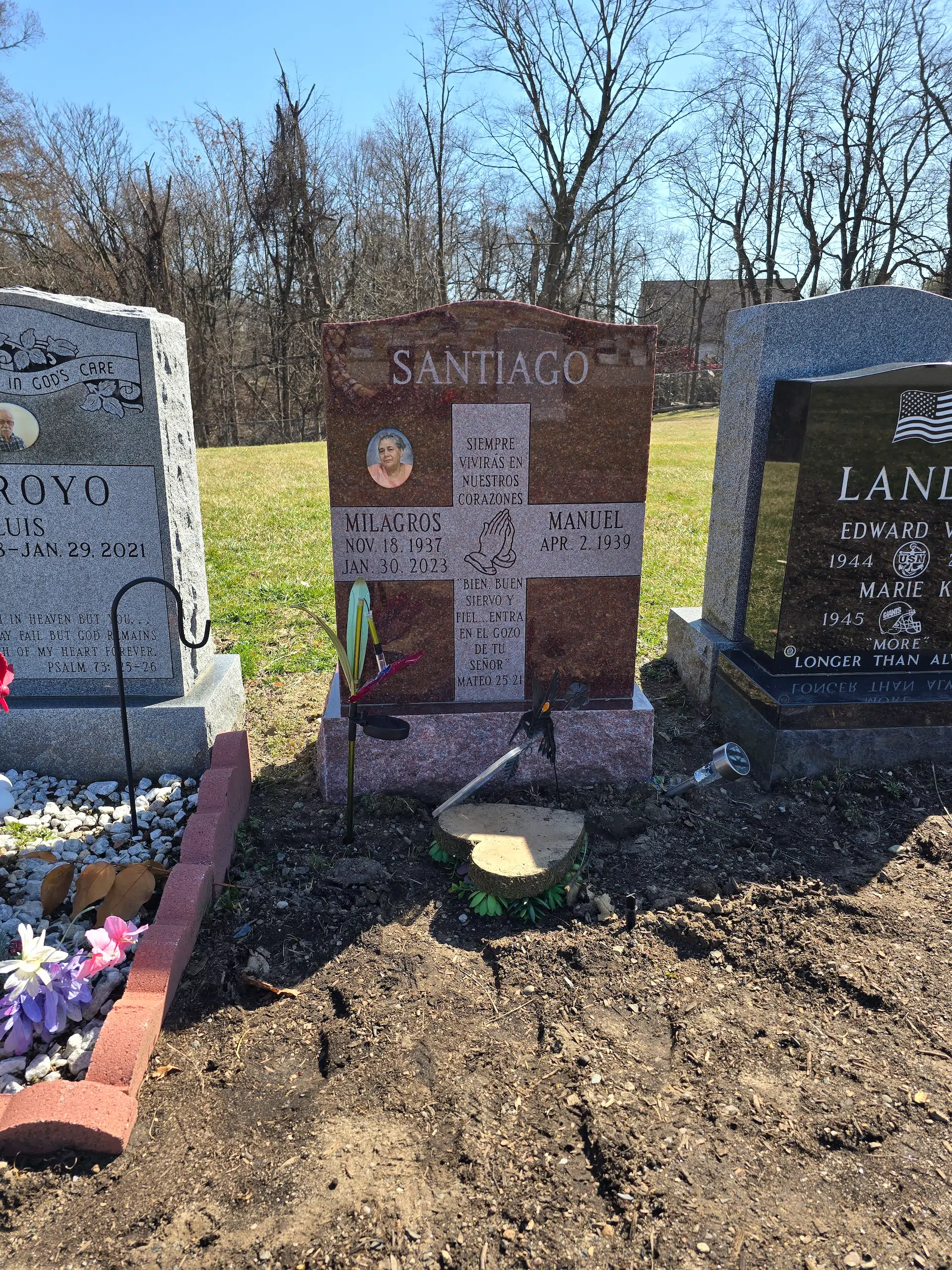 Granite Angel-Themed Headstone hand-carved by Angel Memorials in NJ — image 3
