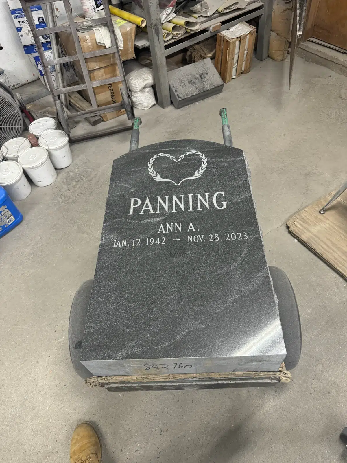 Granite Angel-Themed Headstone hand-carved by Angel Memorials in NJ — image 9